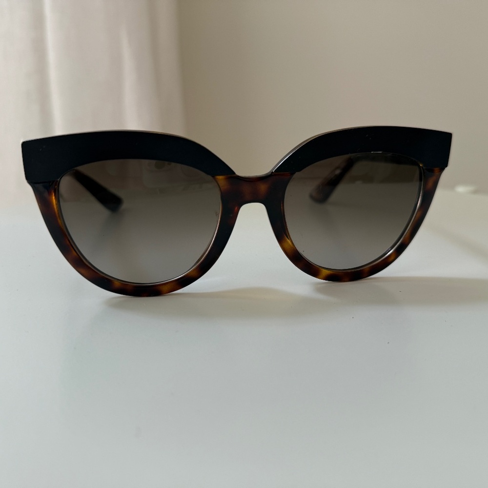 Vintage Dior Diorsoft1 Butterfly Sunglasses (Tortoiseshell and Matte Black)